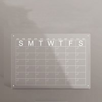 Magnetic Acrylic Whiteboard Transparent Magnetic Acrylic Board Calendar