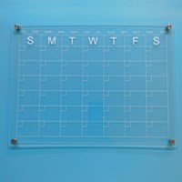 Magnetic Acrylic Whiteboard Transparent Magnetic Acrylic Board Calendar