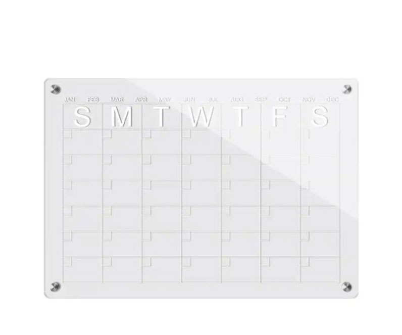 Magnetic Acrylic Whiteboard Transparent Magnetic Acrylic Board Calendar