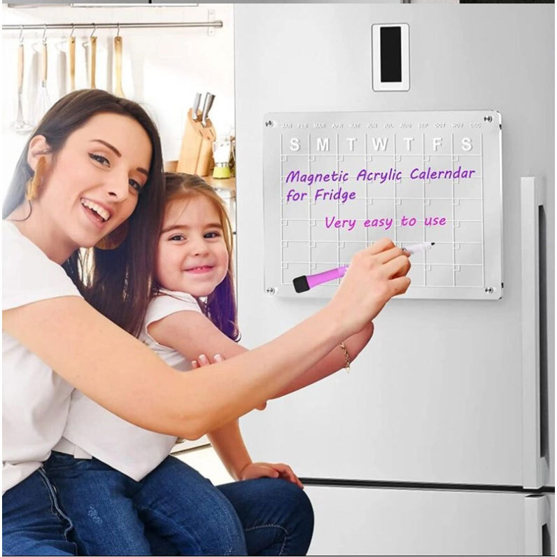 Magnetic Acrylic Whiteboard Transparent Magnetic Acrylic Board Calendar