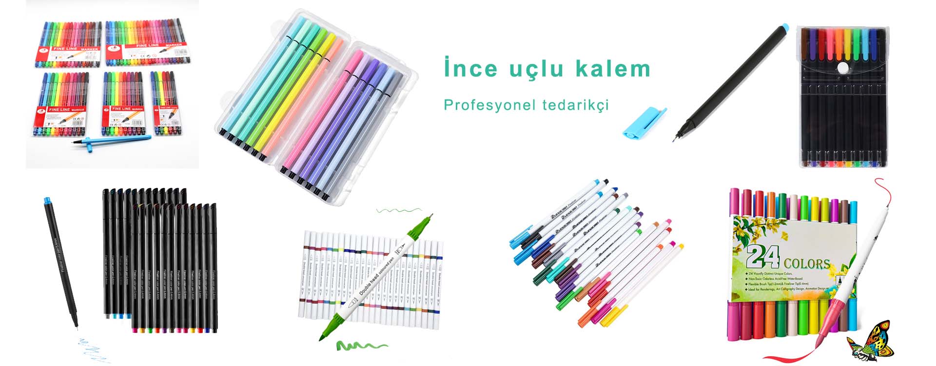 Dual tips fineliner marker pen
