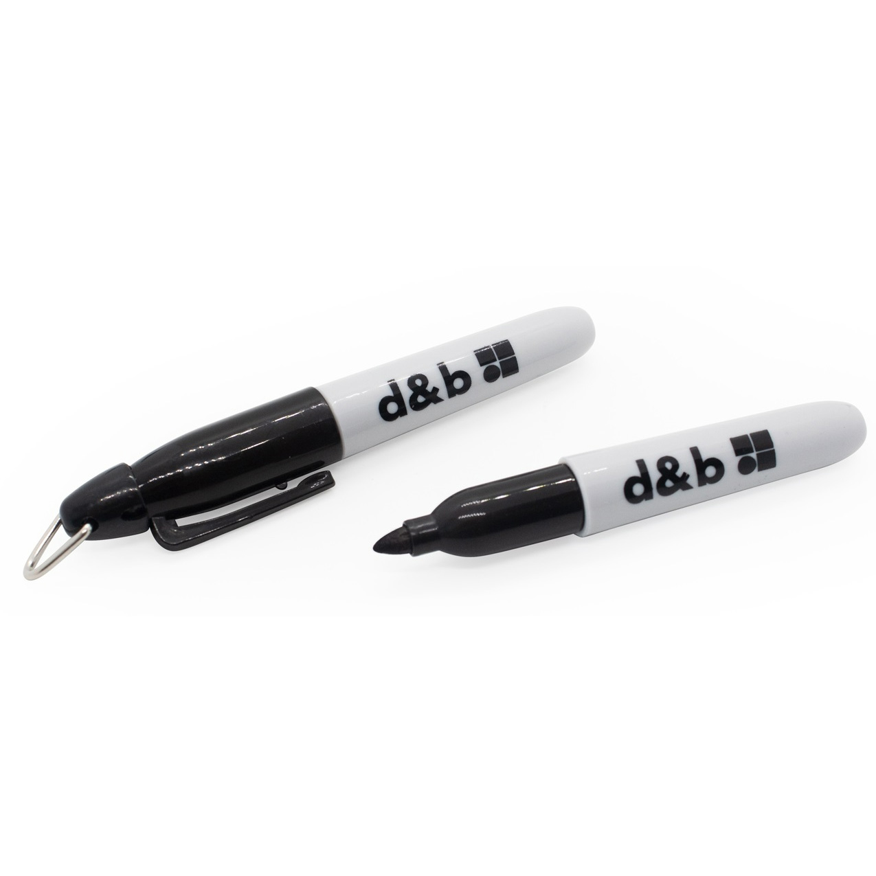 Mini permanent marker pen with keyring